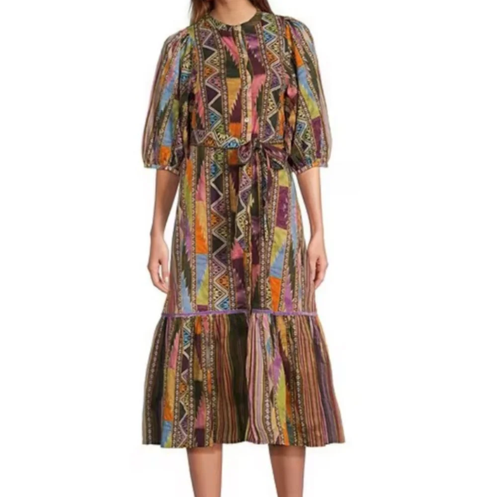 NWT Ro"s Garden Flirty Argentina Print Dress. - Picture 4 of 13